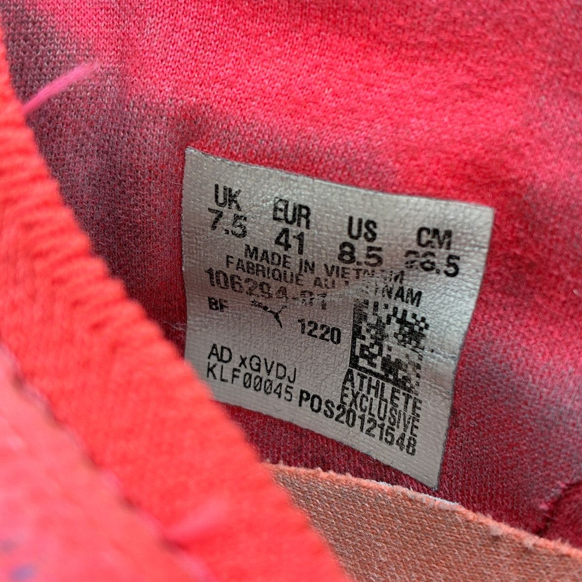 Actual size label