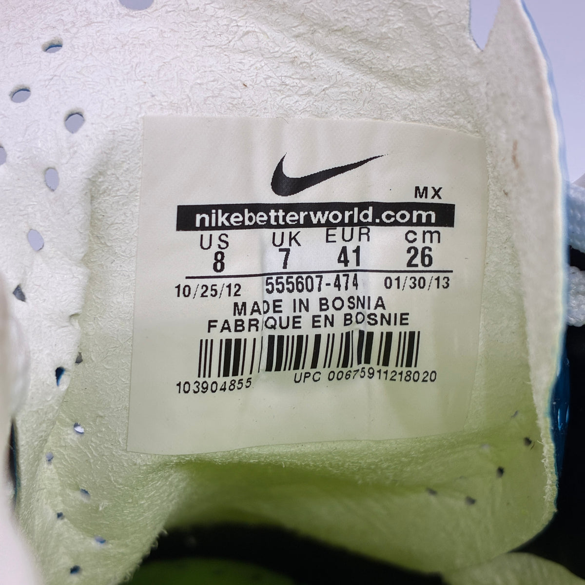 Actual size label