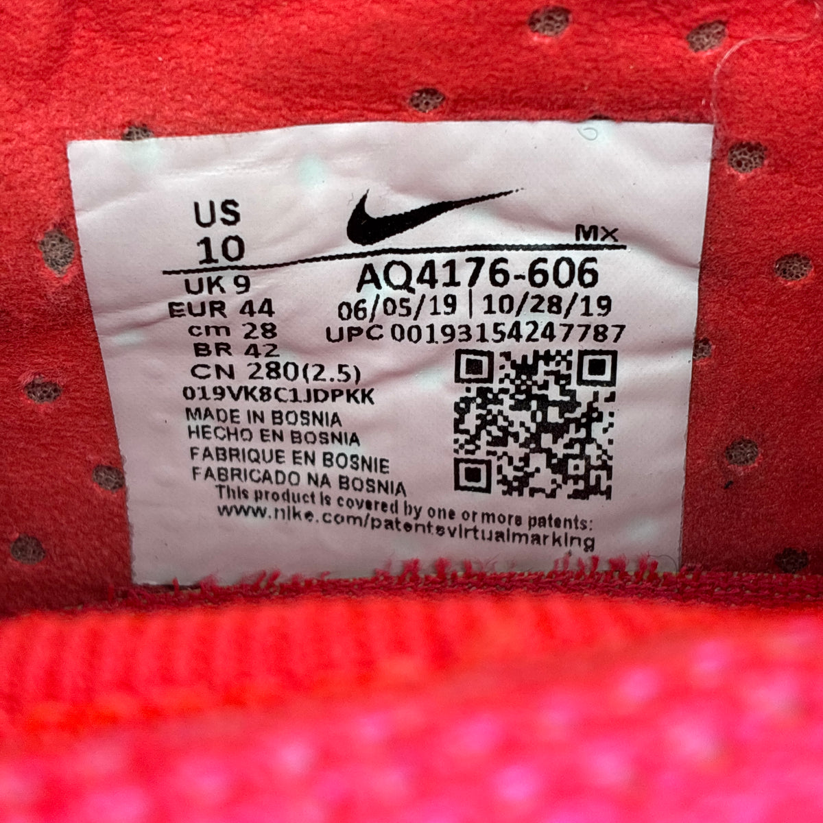 Actual size label