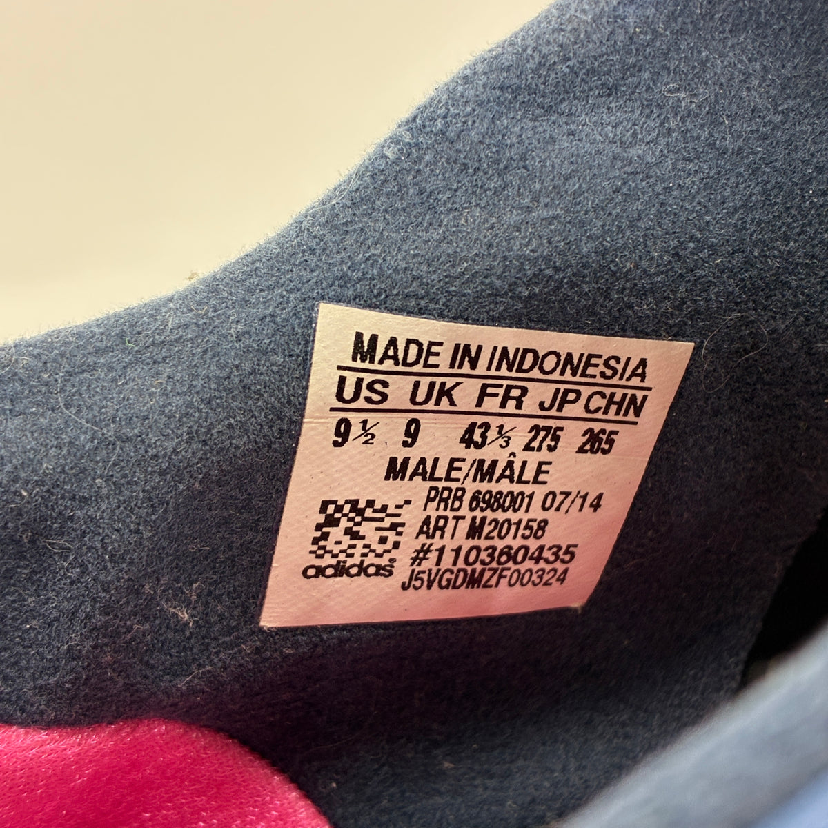 Actual size label