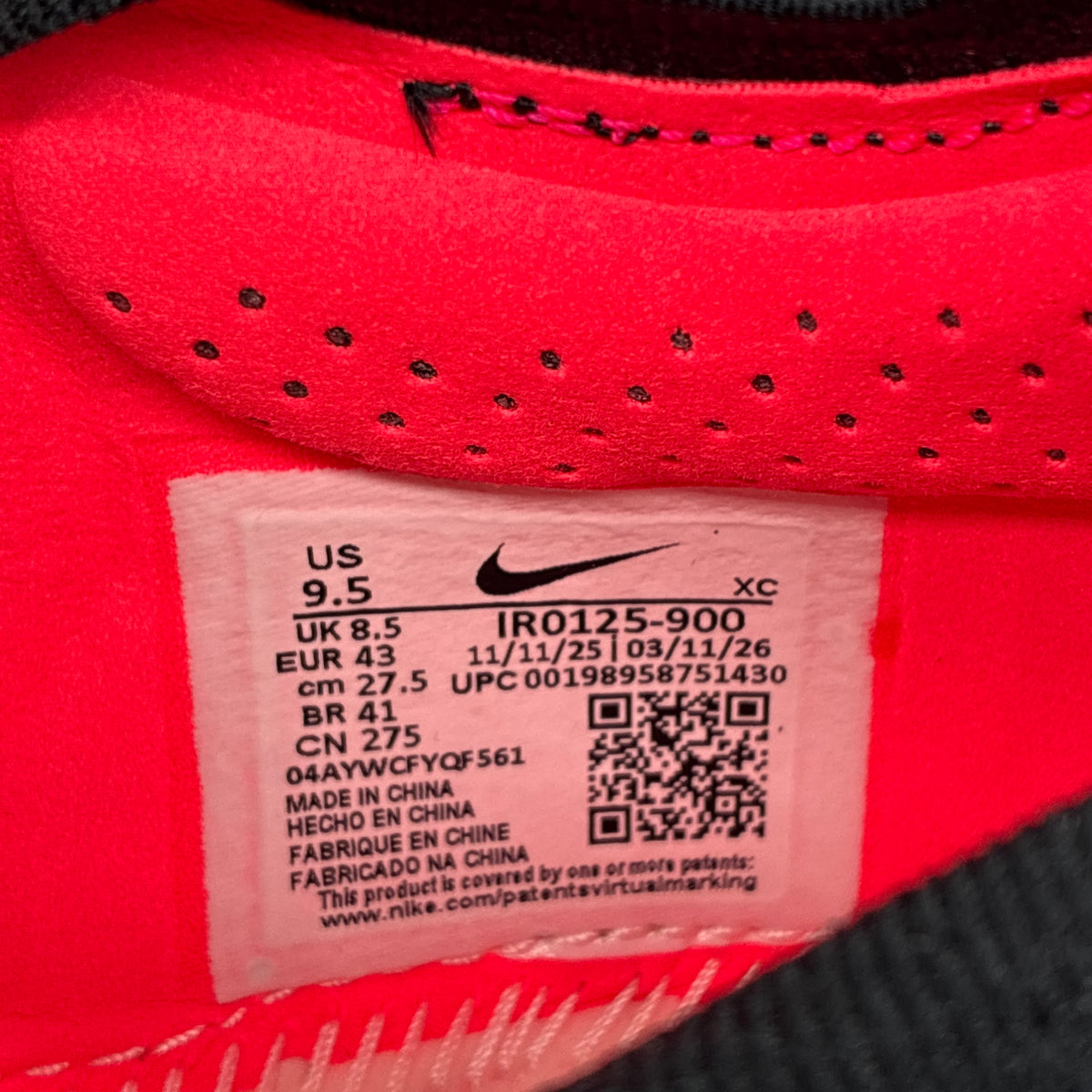 Actual size label